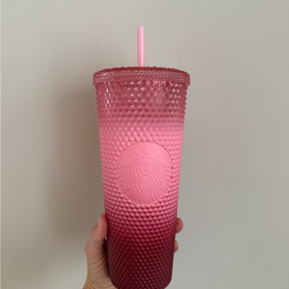 Starbucks Pink Gradient studded Tumbler